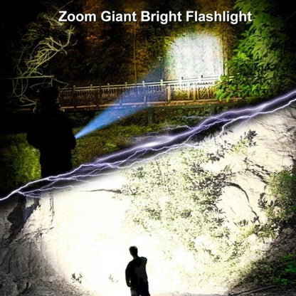USB Rechargeable LED Flashlight | High Power Zoomable Torch for Camping and Emergencies