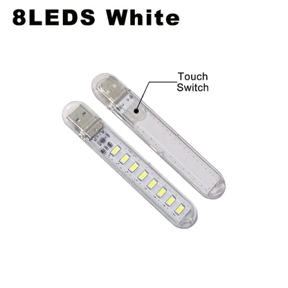 Portable USB LED Book Light | Touch Switch Reading Lamp