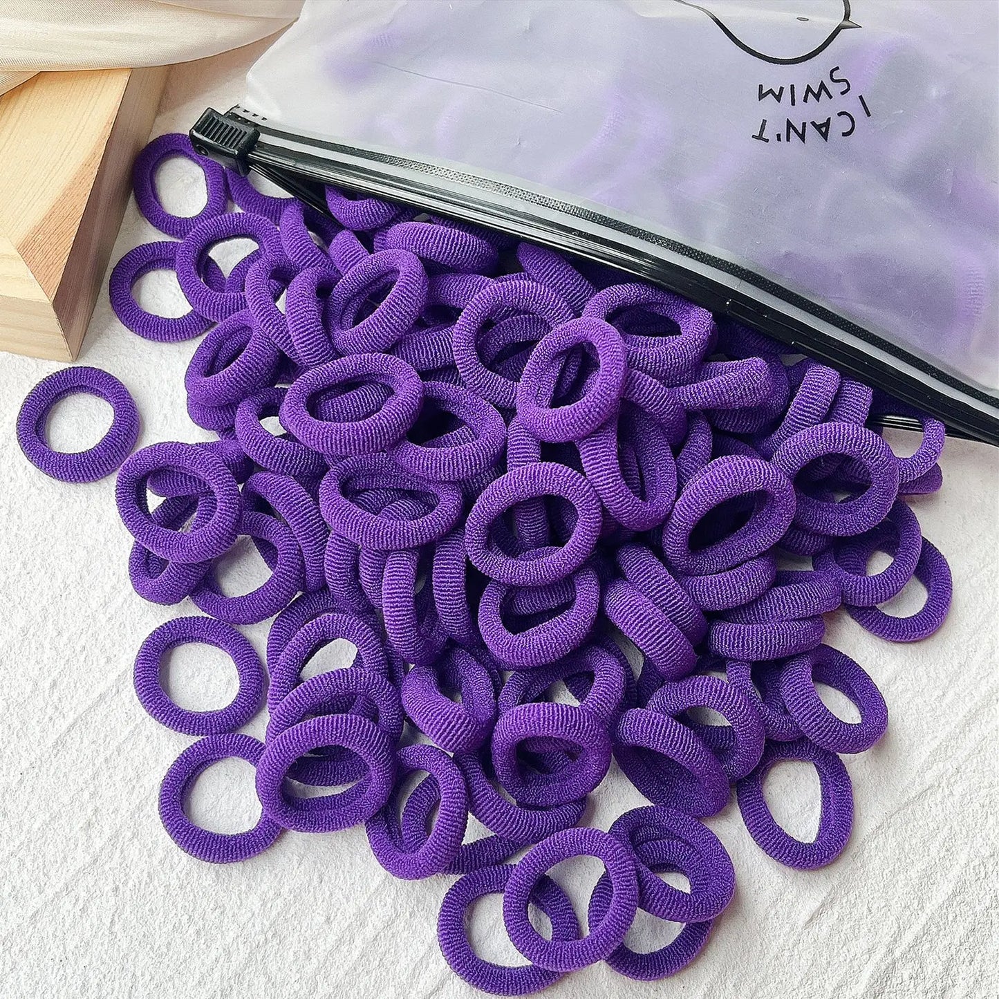 20/50-Pack Kids Elastic Hair Bands, Colorful Girls Scrunchies & Baby Hair Ties