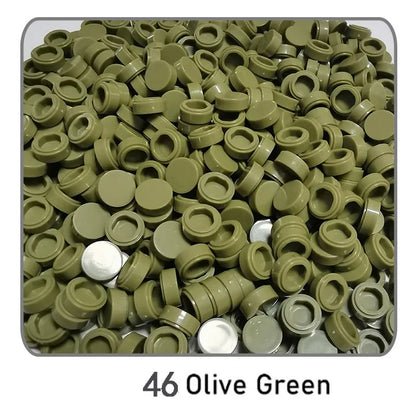 1000Pcs Tile 1x1 Round Building Blocks | 52 Color DIY Educational Creative Toy Set