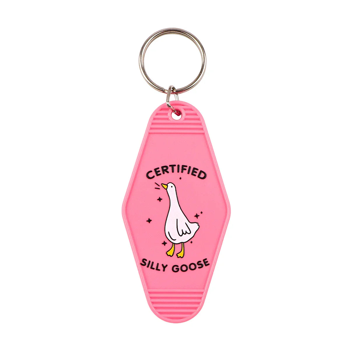 Plastic Key Chain for Keys | Pink Rhombic Key Tag Gift