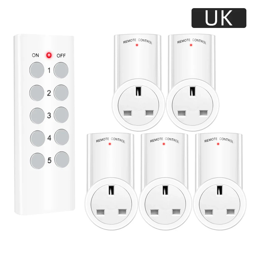 Smart Socket RF 433mhz Wireless Remote Control Outlet Adaptor Wall Electrical Switch Home Lamp For Smart Home EU UK US FR Plug