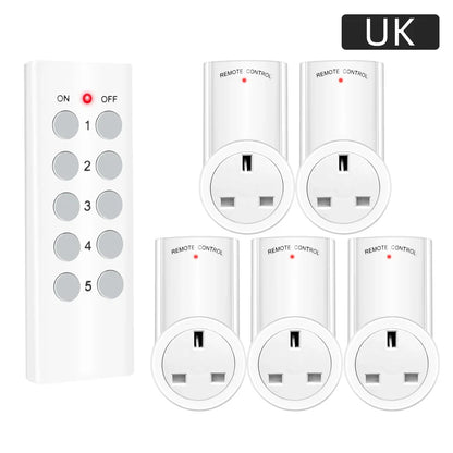 Smart Socket RF 433mhz Wireless Remote Control Outlet Adaptor Wall Electrical Switch Home Lamp For Smart Home EU UK US FR Plug