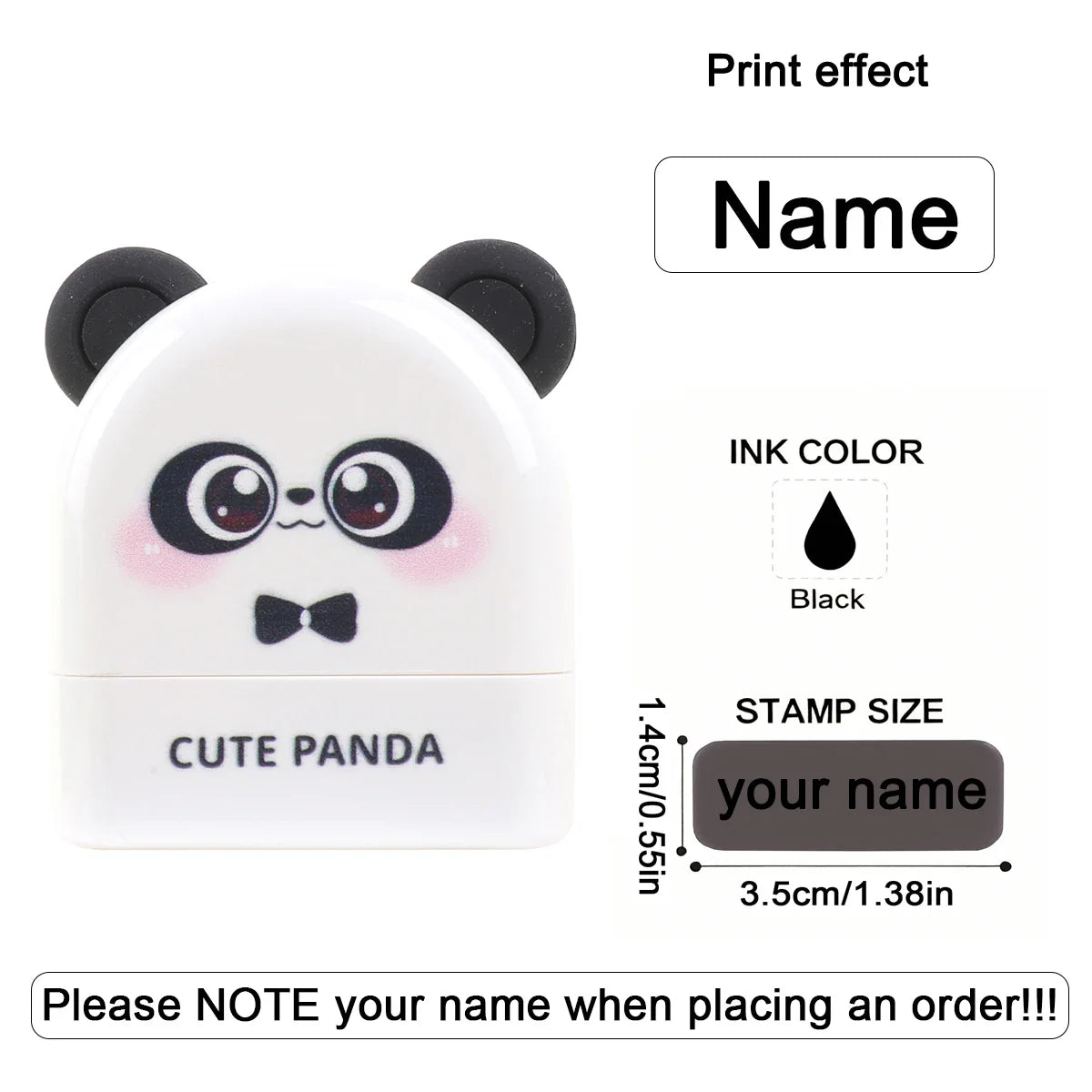 Personalized Animal Name Stamp | Custom Waterproof Clothing Label for Kids