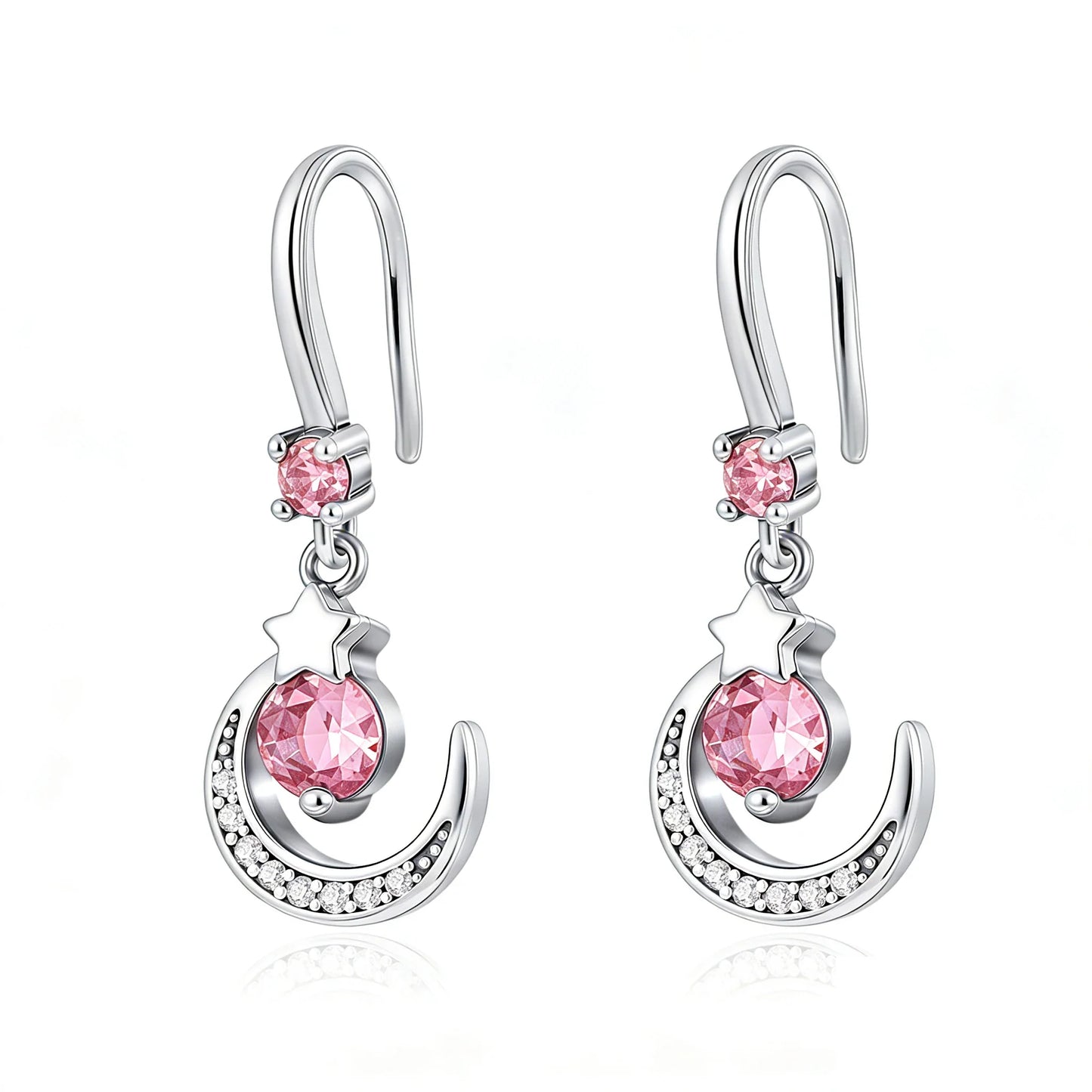 925 Sterling Silver Cherry Butterfly Shining Zircon Stud Earrings | Women's Holiday Charm Jewelry