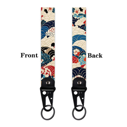 Datura Flower Keychain | Artistic Car Key Ring for Men and Women