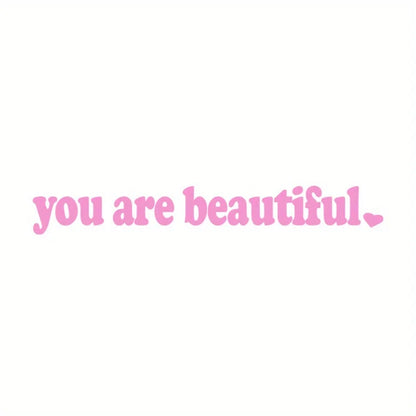 Self-Care Motivational Rearview Mirror Decal | Cute Car Vinyl Sticker
