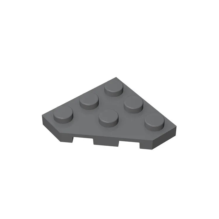 Gobricks GDS-556 Wedge Plate 3 x 3 Cut Corner | Compatible Building Block for DIY