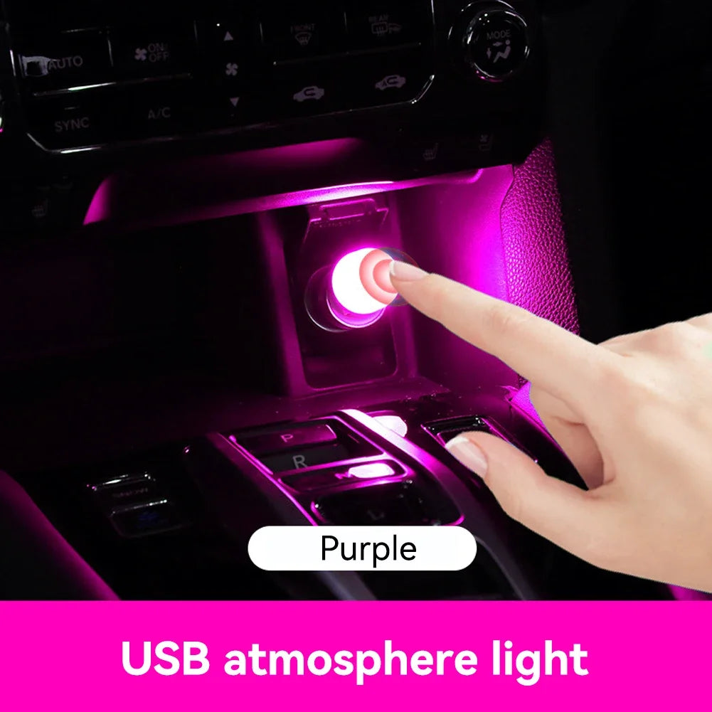 Car USB Atmosphere Light | LED Interior Touch Ambient Decoration