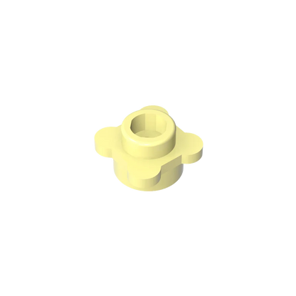Gobricks GDS-839 Plate Round 1x1 with Flower Edge | Compatible with Lego 33291 28573