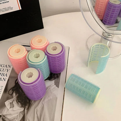 Self-Adhesive Hair Rollers for Curls | Heatless Lazy Hair Curling Tool