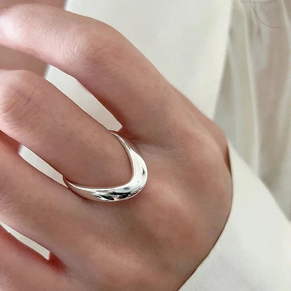VENTFILLE 925 Sterling Silver Flower Lace Ring | Korean Fashion Adjustable CZ Ring