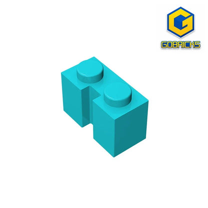 Gobricks GDS-798 Brick 1x2 with Groove | Compatible Building Block for DIY Sets