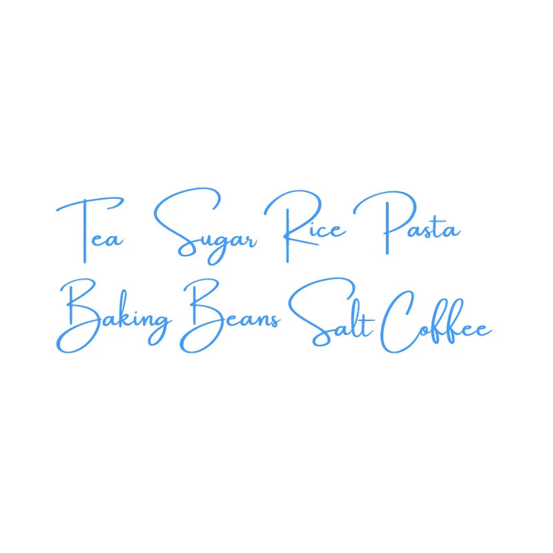 Kitchen Canister Labels Sticker Set | Waterproof Vinyl Decals for Tea Coffee Sugar