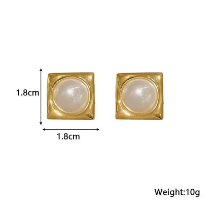 White Flower & Butterfly Dangle Earrings – Acrylic Pearl Heart Jewelry