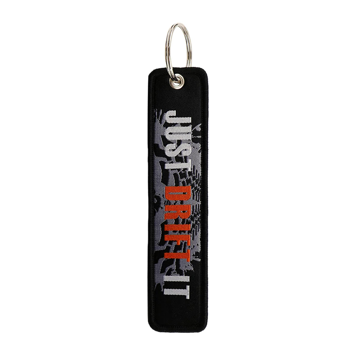 No Risk No Fun Embroidery Keychain | Motorcycle Key Fob Gift