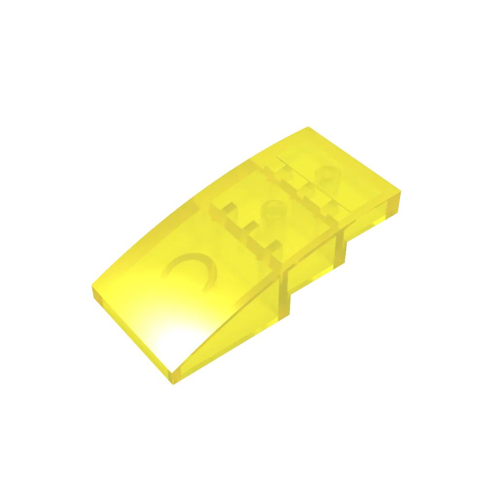 Slope, Curved 4 x 2 Building Block (Gobricks GDS-660) | Compatible with Lego 93606 Parts for DIY