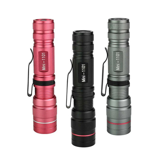 Mini Q5 LED Flashlight Adjustable Zoom | Portable Torch for Camping and Hiking