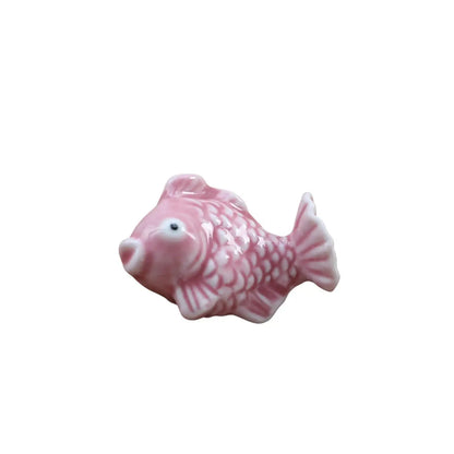 Restaurant Hotel Creative Cute Ceramic Fish Shaped Dinnerware Stand Chopsticks Holder Tableware Rack Chopstick Rest Decor Crafts