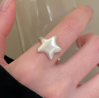 PANJBJ Real 925 Sterling Silver Retro Round Ring | Vintage Fine Jewelry for Women
