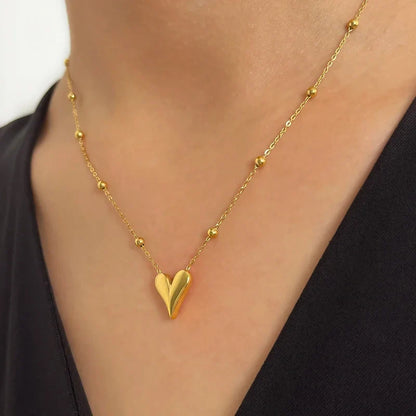 Waterdrop Pendant Necklace | Minimalist Stainless Steel Teardrop Jewelry for Women