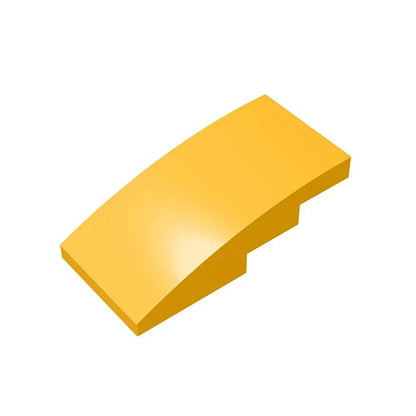 Slope, Curved 4 x 2 Building Block (Gobricks GDS-660) | Compatible with Lego 93606 Parts for DIY