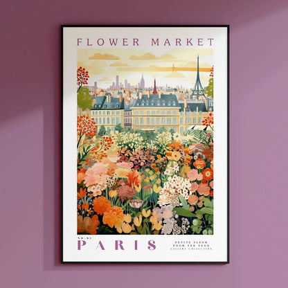 Amsterdam Flower Market Poster, Amsterdam Poster, Flower Market Print, Flower Wall Art, Botanical Poster, Floral Wall Art, Boho