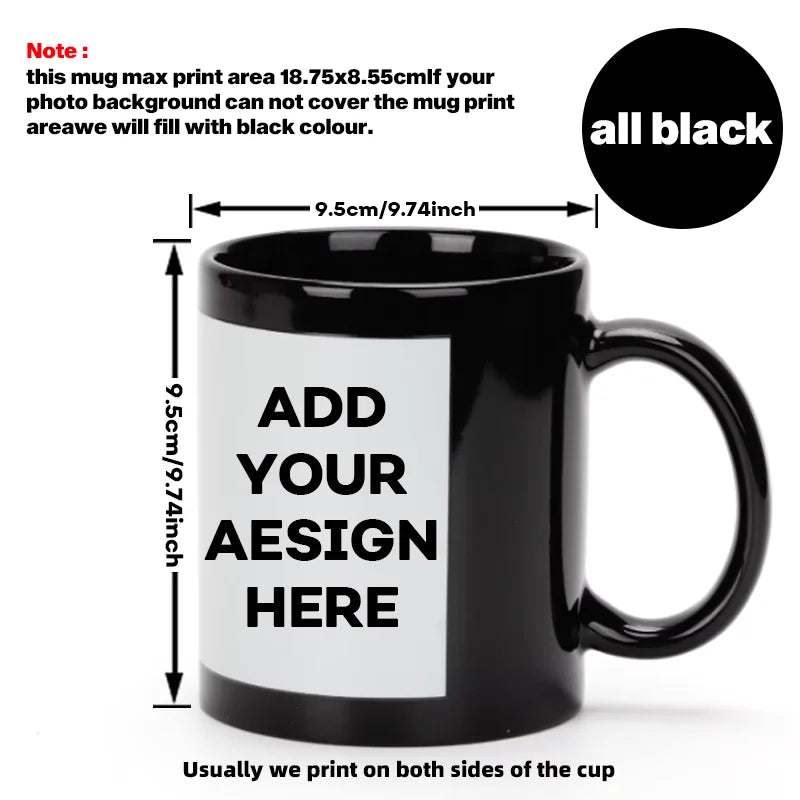 Personalized 11oz Custom Mug | Custom Name and Photo Coffee Cup