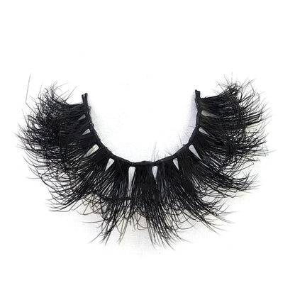 5-8 Pairs Natural Russian Striped Mink Lashes | 3D Volume Wavy False Eyelash Extensions