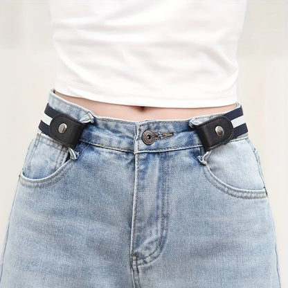 Elastic No-Show Belt | Stretch Woven Waistband for Men and Women