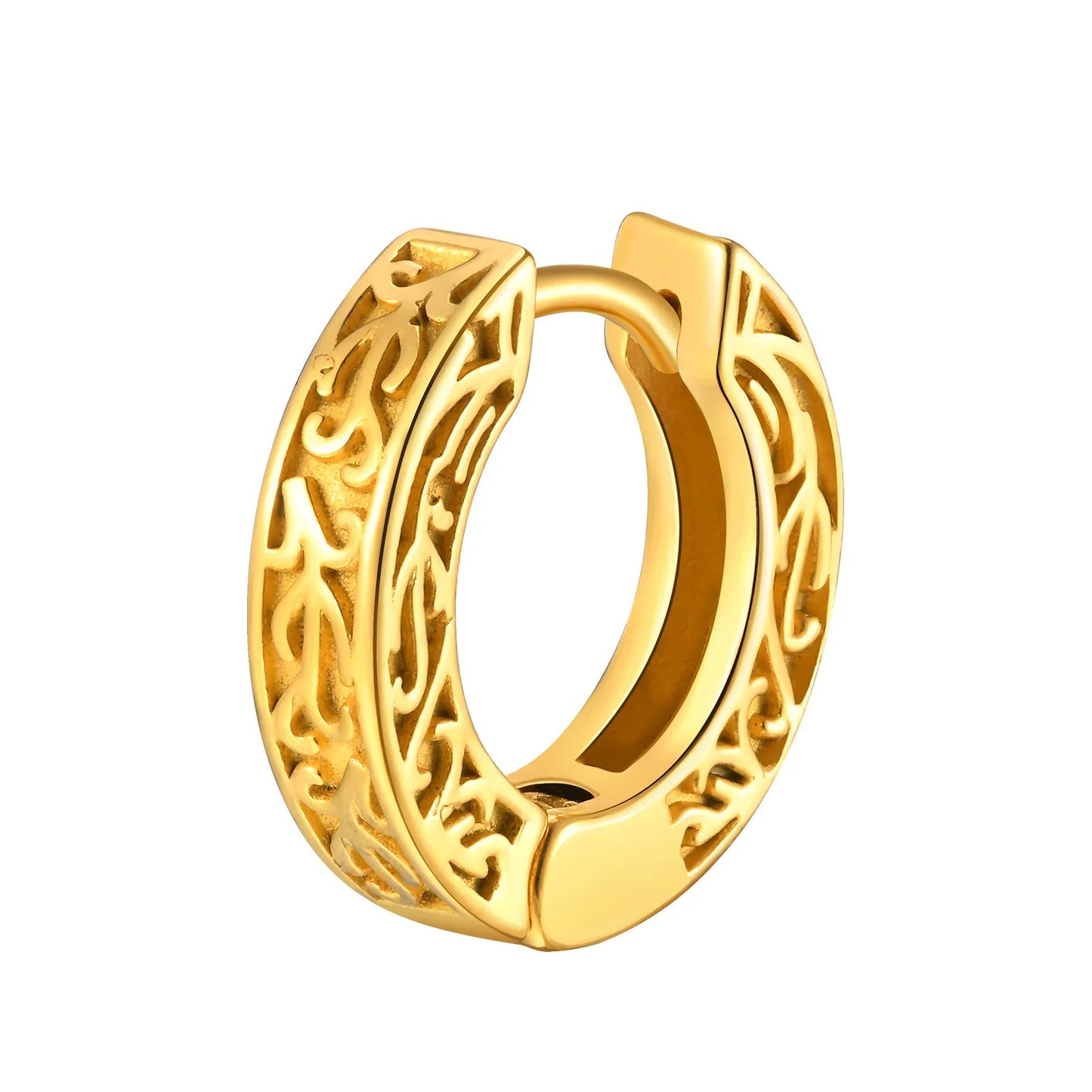 Stainless Steel Small Hoop Earrings for Men | Hypoallergenic Huggies
