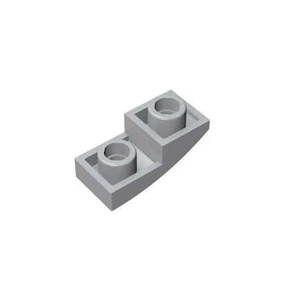 Gobricks GDS-795 Slope, Curved 2 x 1 Inverted | Compatible Building Block for DIY Projects