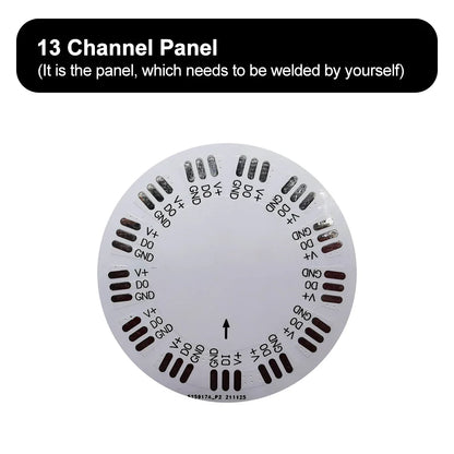 WS2812B LED Firework Light Module Panel 10/11/12/13 Channel | Individually Addressable Pixel Strip Ring
