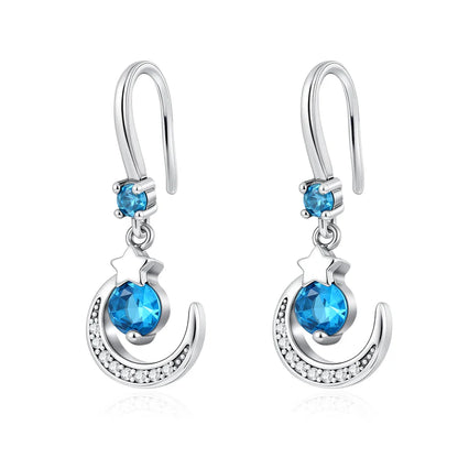 925 Sterling Silver Cherry Butterfly Shining Zircon Stud Earrings | Women's Holiday Charm Jewelry