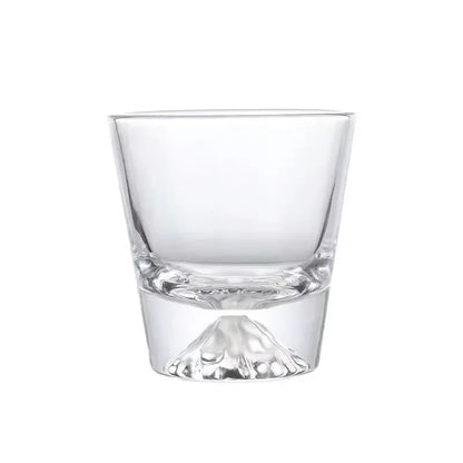 Japanese Style Fuji Glass, Whiskey Glass, Crystal Glass, Edo Glass Gift Box, Snow Mountain  Japanese Sake