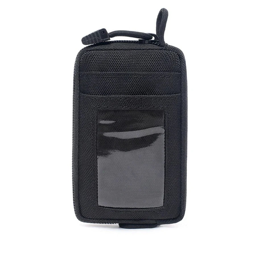 Waterproof Camping EDC Pouch | Tactical Key Purse Wallet with Card Slots and Zippers