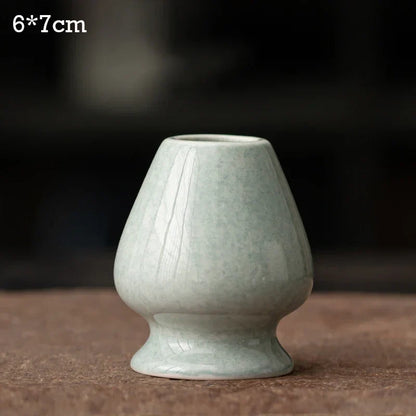 Ceramic Matcha Tea Whisk Holder For Dining Room Teahouse Matcha Ceremony Green Tea Chasen Holder Stand Bowl Teawares