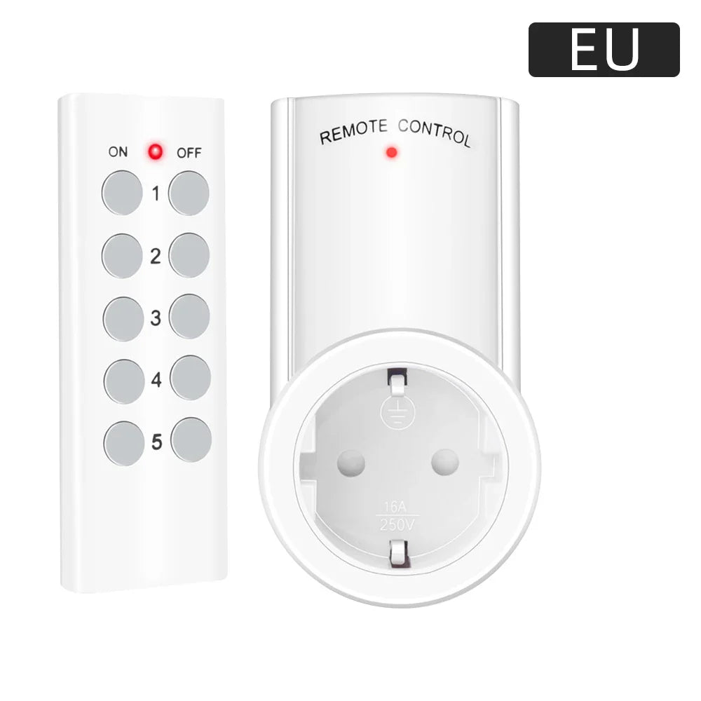 Smart Socket RF 433mhz Wireless Remote Control Outlet Adaptor Wall Electrical Switch Home Lamp For Smart Home EU UK US FR Plug