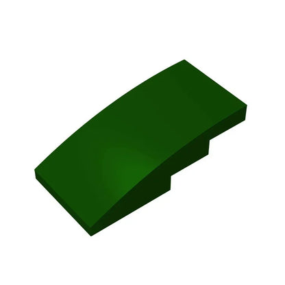 Slope, Curved 4 x 2 Building Block (Gobricks GDS-660) | Compatible with Lego 93606 Parts for DIY