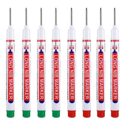 20mm Deep Hole Long Nib Markers Set | Multi-Purpose Perforating Pen for Metal, Wood, and Glass