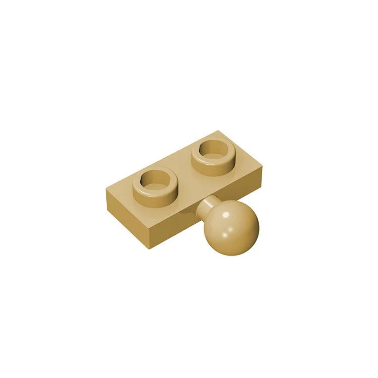 Plate, Modified 1 x 2 with Tow Ball on Side | Gobricks Building Block