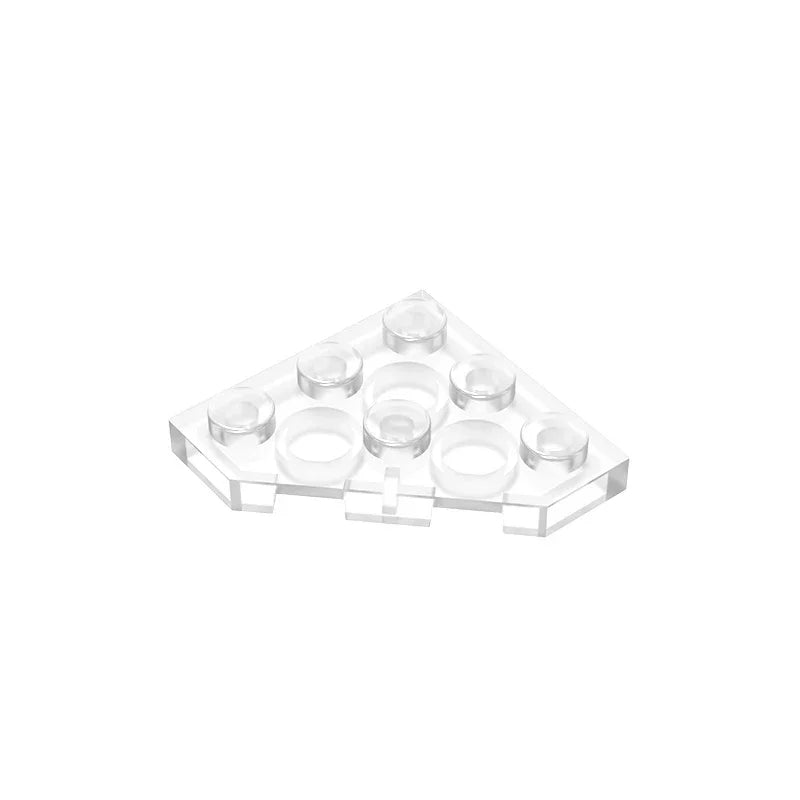 Gobricks GDS-556 Wedge Plate 3 x 3 Cut Corner | Compatible Building Block for DIY