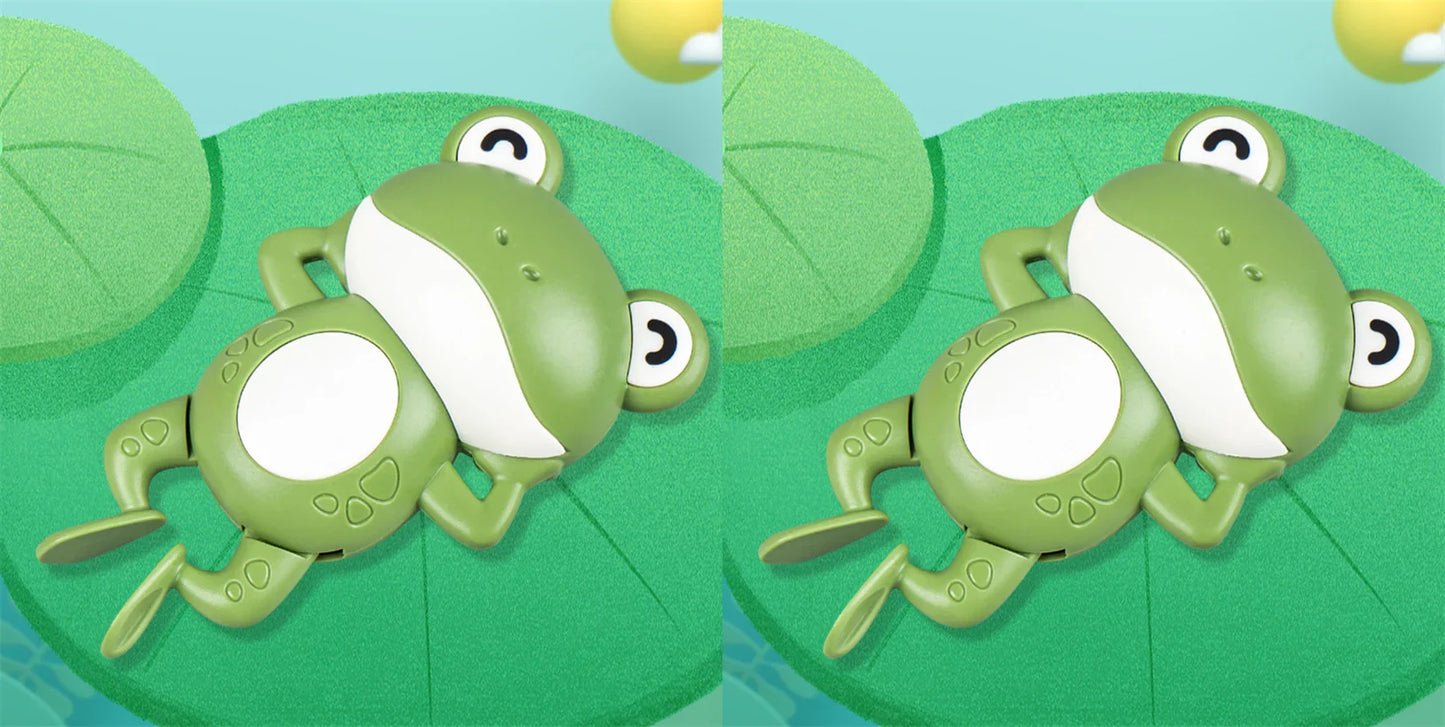Clockwork Swim Frog Bath Toy | Toddler Bath Time Fun
