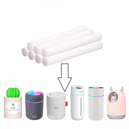 Filter Cotton Sticks for Humidifier | Replacement Wicks for USB Diffusers