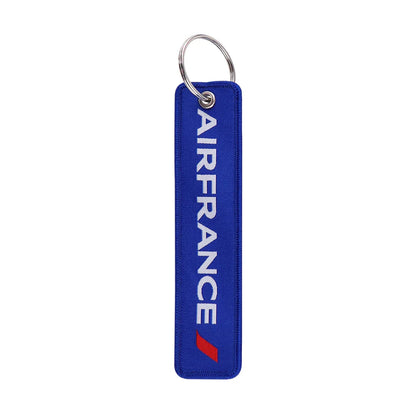 Aviation Sign Embroidery Key Fob | Motorcycle Keychain and Gift Accessory
