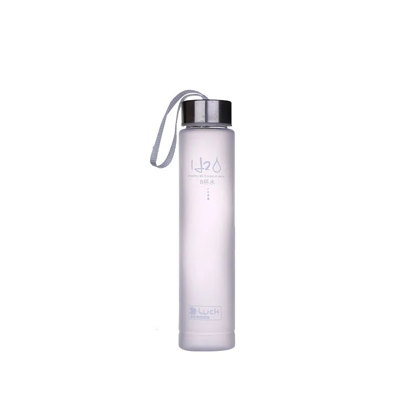 Frosted Plastic Water Bottle | Portable Leak-Proof Sport Drinkware