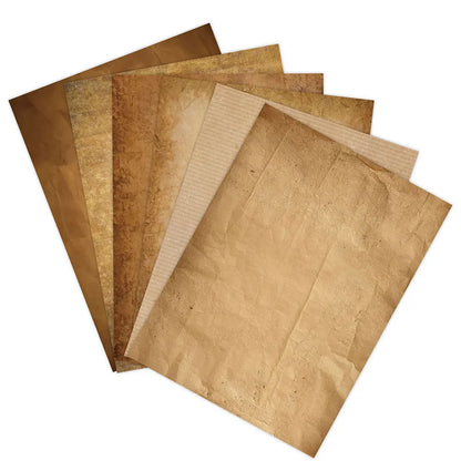 48 Sheets Vintage Scrapbook Paper Set | A4 Retro Junk Journal Collage Supplies