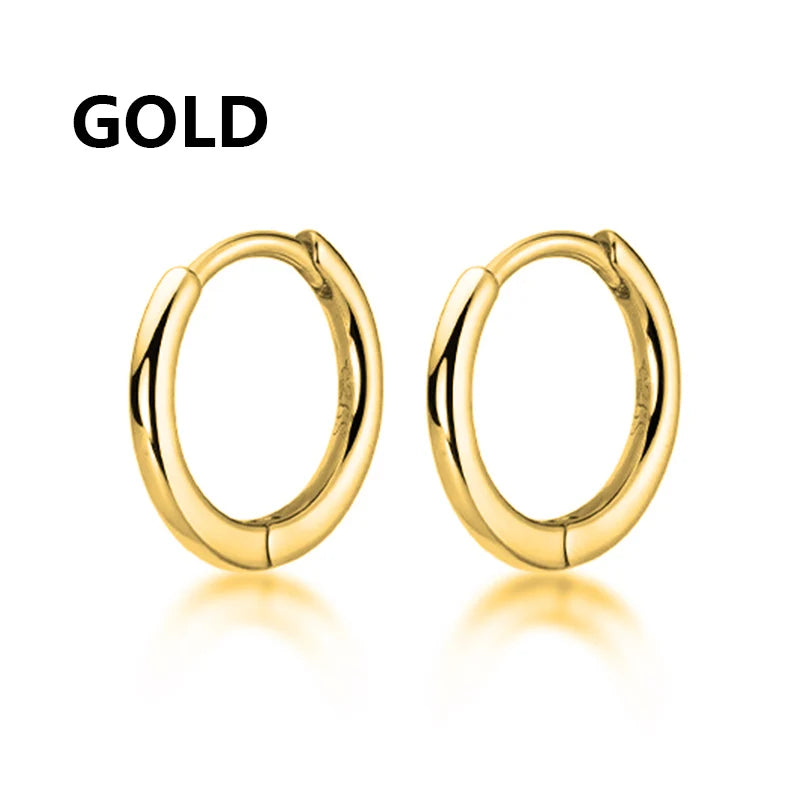 Gothic Hoop Earrings for Men and Women | Stainless Steel Clip-On Ear Cuffs