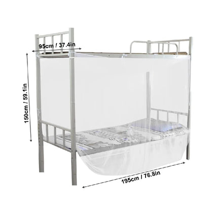 Mosquito Net for Bed Full Queen Size | 4 Corner Post Canopy Netting White