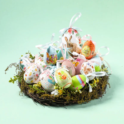 3 Pcs Easter Eggs Bunny Easter Decoration Basket 7 Cm Foam Eggs Home Decor Festoons Hen Party Room Deco Easter Decoration 2024